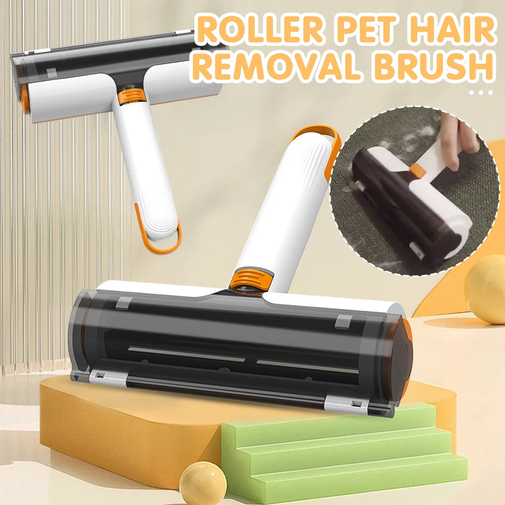 2-in-1 Pet Hair Removal Roller — Portable, Washable & Effortless Cleaning