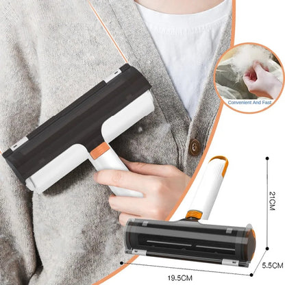 2-in-1 Pet Hair Removal Roller — Portable, Washable & Effortless Cleaning