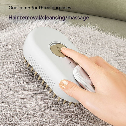 Steam. Groom. Relax. The Ultimate 3-in-1 Pet Brush for Hair Removal & Massage